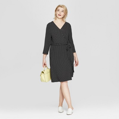 Black and White Midi Dress